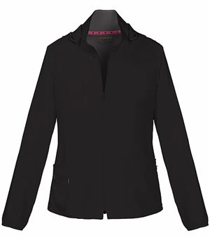 HeartSoul Zip Up Warm-Up Scrub Jacket With Detachable Hood-20310