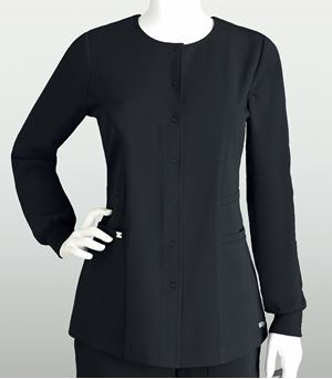 Barco Grey's Anatomy Women's Snap Front Warm-Up Scrub Jacket-2407