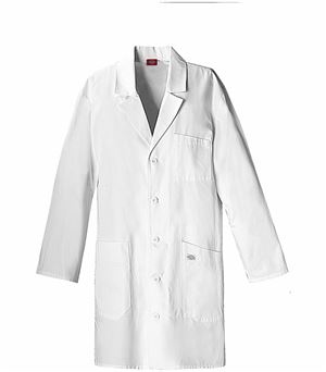 Dickies EDS 37" Unisex White Lab Coat-83404