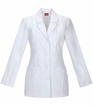 Dickies EDS Women's 29" White Lab Coat With Back Belt-84405