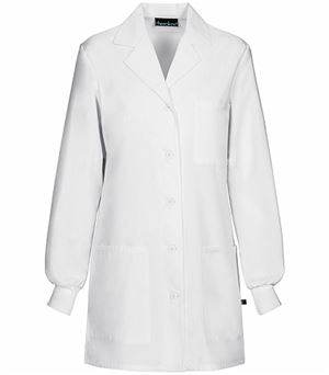 Cherokee Women's 32" White Lab Coat With Knit Cuffs-1362