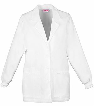 Cherokee Women's 30" White Lab Coat With Knit Cuffs-1302