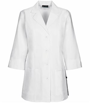 Cherokee Women's 30" 3/4 Sleeve White Lab Coat-1470