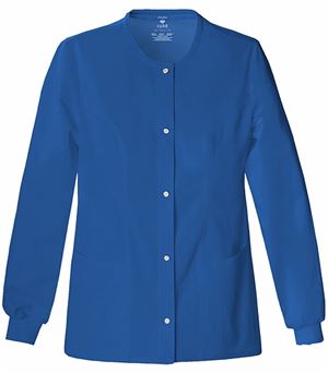 Cherokee Luxe Women's Snap Front Warm-Up Scrub Jacket-1330
