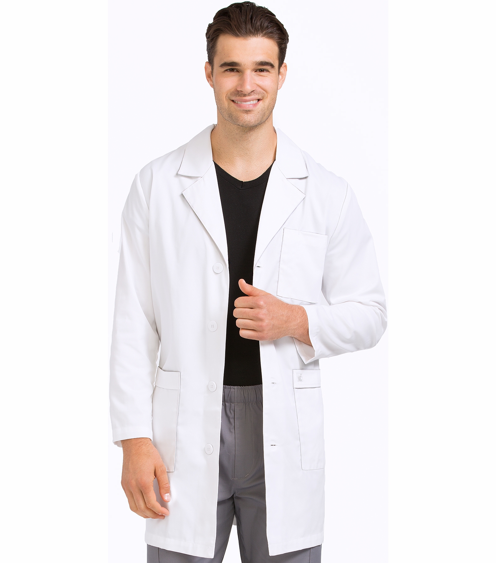 Med Couture Mc2 Men's 38" Doctor Length Lab Coat-3048
