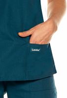 Landau Essentials Women's Multi Pocket V-Neck Scrub Top-8111