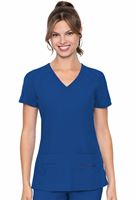Med Couture Activate Refined Sport Knit Women's V-Neck Scrub Top-8416