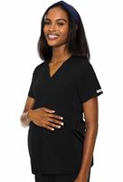 Med Couture Activate Women's Adjustable Fit V-Neck Maternity Scrub Top-8459