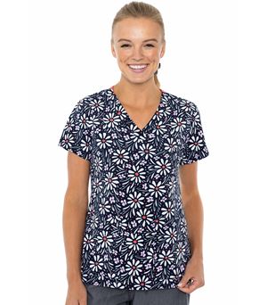 Med Couture Prints Women's Print V-Neck Vicky Print Top-8564