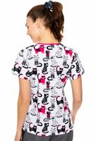 Med Couture Prints Women's Print V-Neck Vicky Print Top-8564