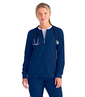 Grey's Anatomy Spandex Stretch Women's Warm Up Scrub Jacket-GRSW873