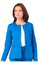 HeartSoul Women's Button Front Warm Up Scrub Jacket 20601A