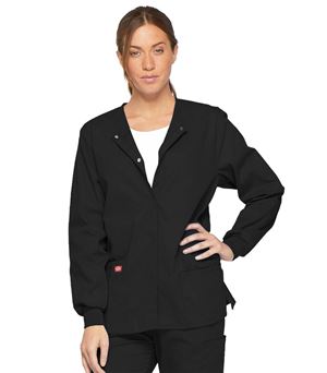 Dickies EDS Signature Women's Snap Front Warm-Up Scrub Jacket-86306