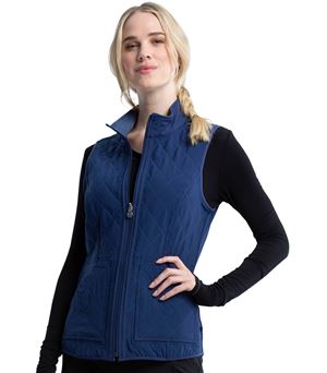 Cherokee Infinity Women's Reversible Quilted Scrub Vest-CK530A