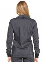 Dickies Advance Two Tone Twist Women's Snap Front Warm Up Scrub Jacket-DK325