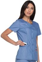 Dickies EDS Signature Button Front V-Neck Scrub Top-DK605