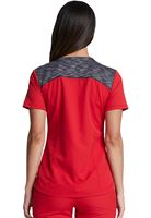 Dickies Dynamix Women’s Knit Shoulder Panel V-Neck Scrub Top-DK740