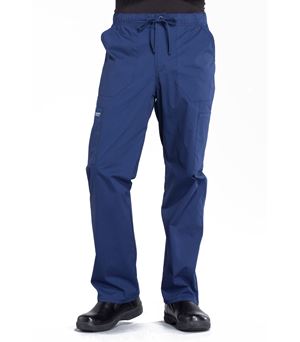 Cherokee Workwear Professionals Men's Elastic Waist Tapered Cargo Scrub Pants -WW190