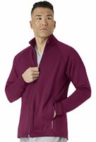 WonderWink  Men's Fleece Full Zip Warm Up Scrub Jacket-8309