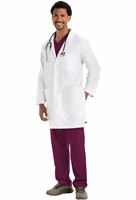 Grey's Anatomy Men's 37" 5 Pocket White Lab Coat-0914