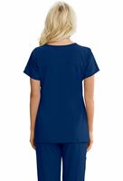 Grey's Anatomy Signature Women's Notched Neck Solid ScrubTop-2121